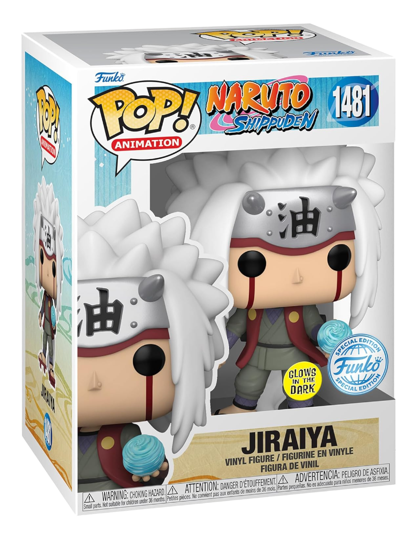 Naruto Shippuden - Jiraiya with Rasengan - Special Edition Multicolor Glow Exclusive #1481 Funko Toy Store